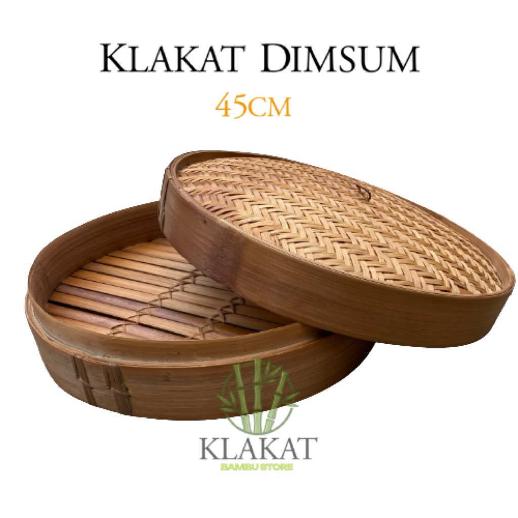 Klakat Dimsum Kukusan Bambu 45 cm