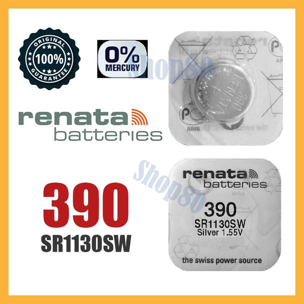 Baterai Renata 390 SR1130SW Batre Jam Battery Asli SR 1130 SW SR1130