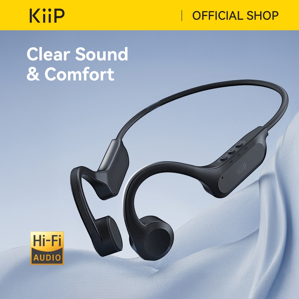 KiiP Wireless DTS10 Bluetooth Headphone Bone Conduction Earphone Headset