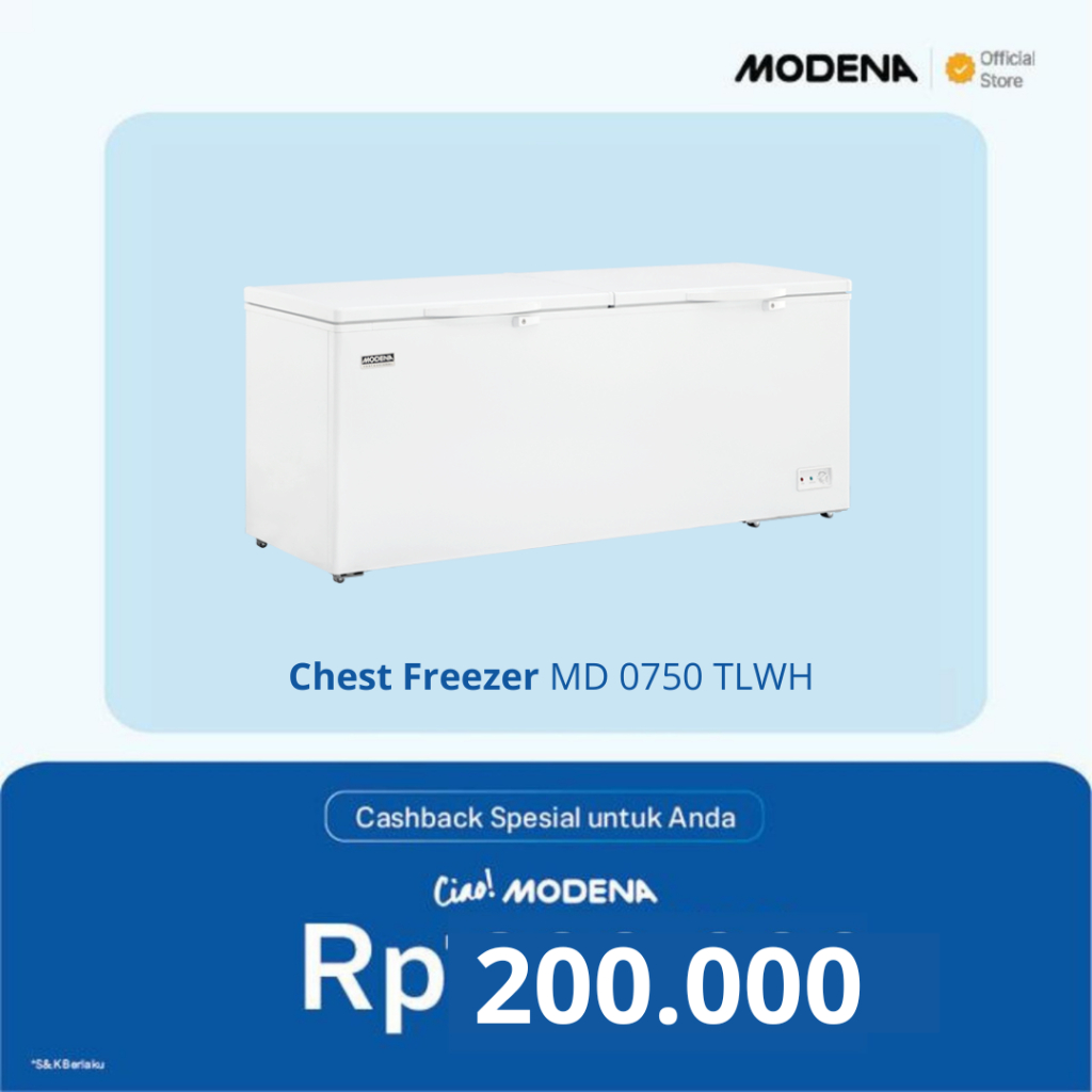 Modena MD 0750 TLWH  Professional Chest Freezer Box 750 Liter