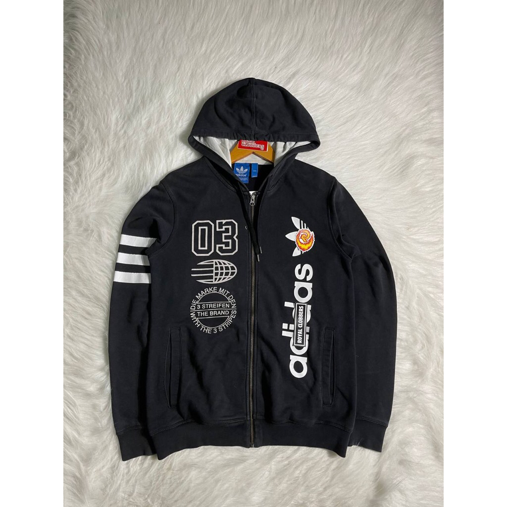 zip hoodie tiga garis second (3720) - Hoodie second - hoodie second branded - Jaket Second - Jaket S