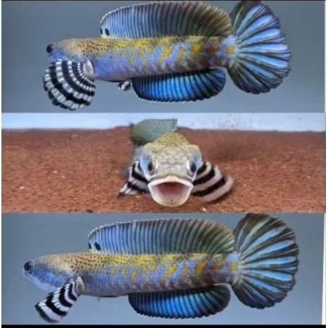 Baby Channa Blue Pulchra size 3-4 Cm | Channa BP | Bahan Grade A Sudah | Ikan Sudah Rawatan