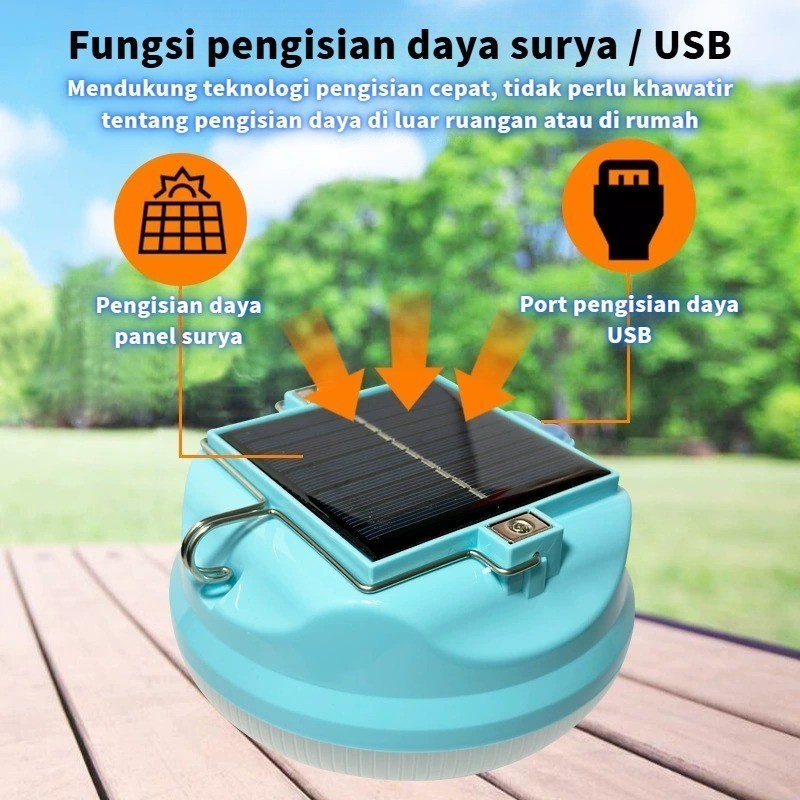 - Penawaran Terbatas - 600W Lampu Emergency Tahan 24 Jam Tenaga Surya Lampu Emergency Ip67 Tahan Air