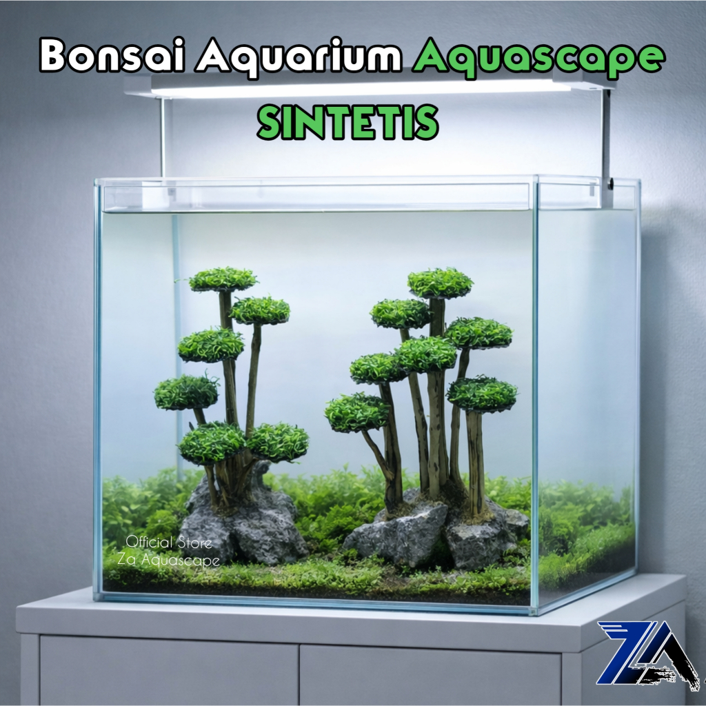 Bonsai aquarium mini sintetis - bonsai aquascape mini sintetis