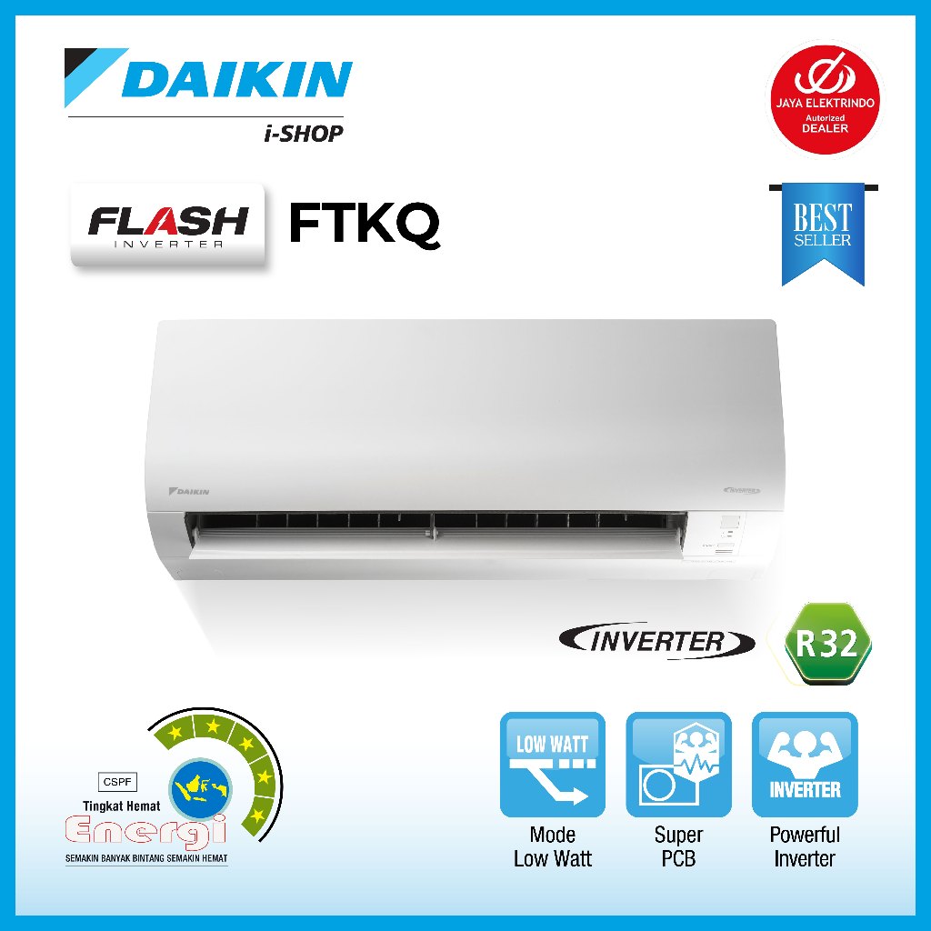 AC DAIKIN FLASH INVERTER 1.5 PK FTKQ35