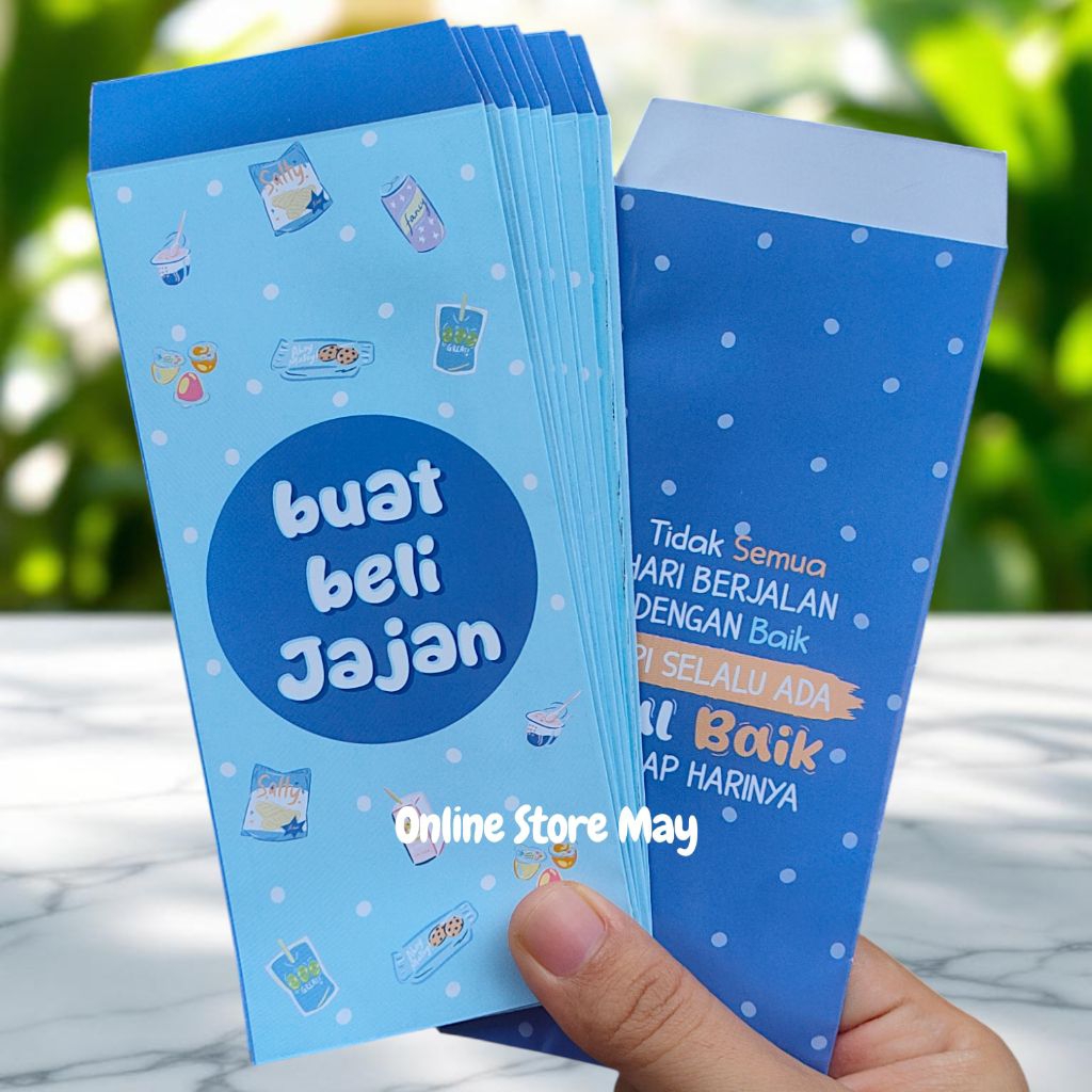 (10 pcs Amplop Besar) GROSIR  Sudah di LEM Amplop Lebaran