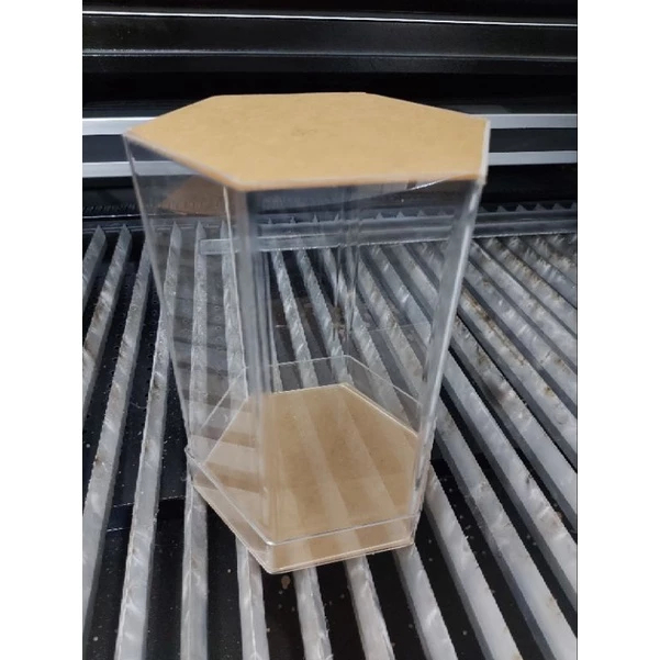 Akrilik Hexagonal Hampers Gift Hantaran Seserahan Bridesmaid