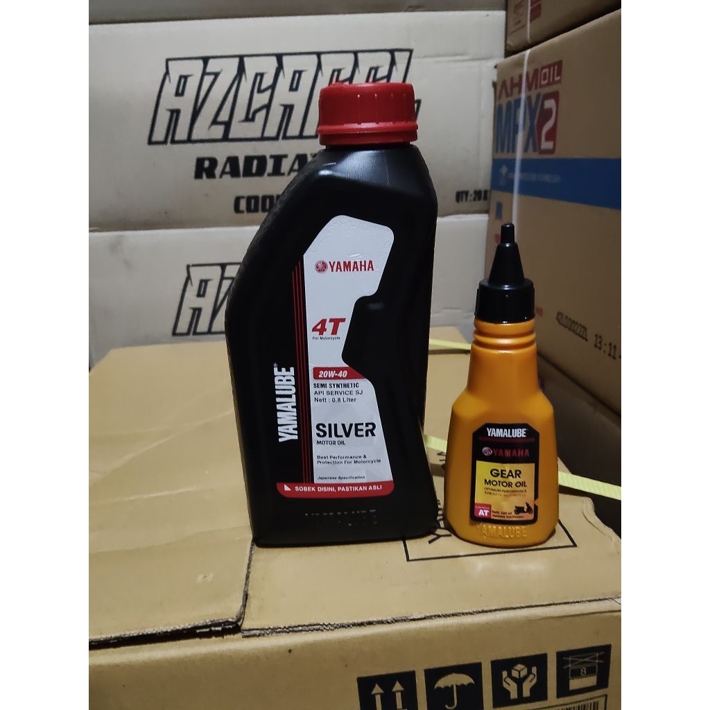 Oli Yamalube silver 0.8 + oli gadang oli Yamalube silver