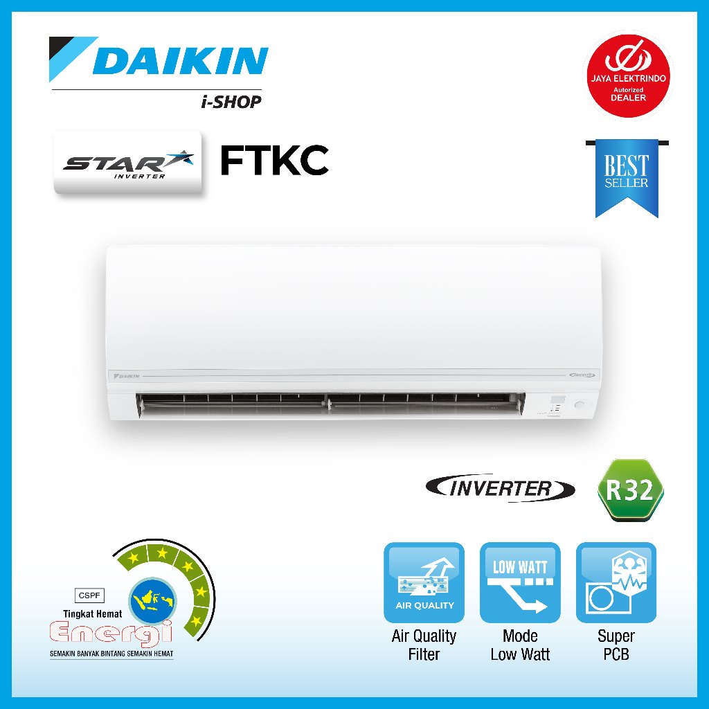 AC DAIKIN STAR INVERTER 1PK FTKC25