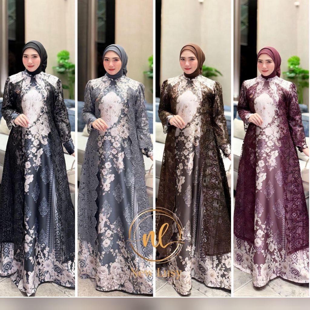 Hiera dress by new lusy gamis terbaru new lusy gamis melayu