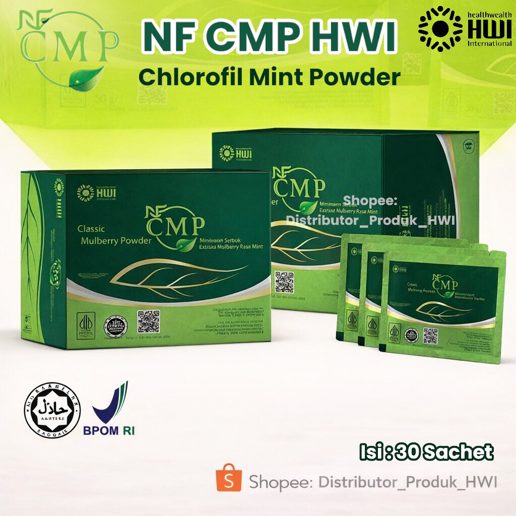 HWI CMP Rasa Mint isi 30 Sachet / CMP HWI original 100%  Classic Mulberry Powder Herbal Detox