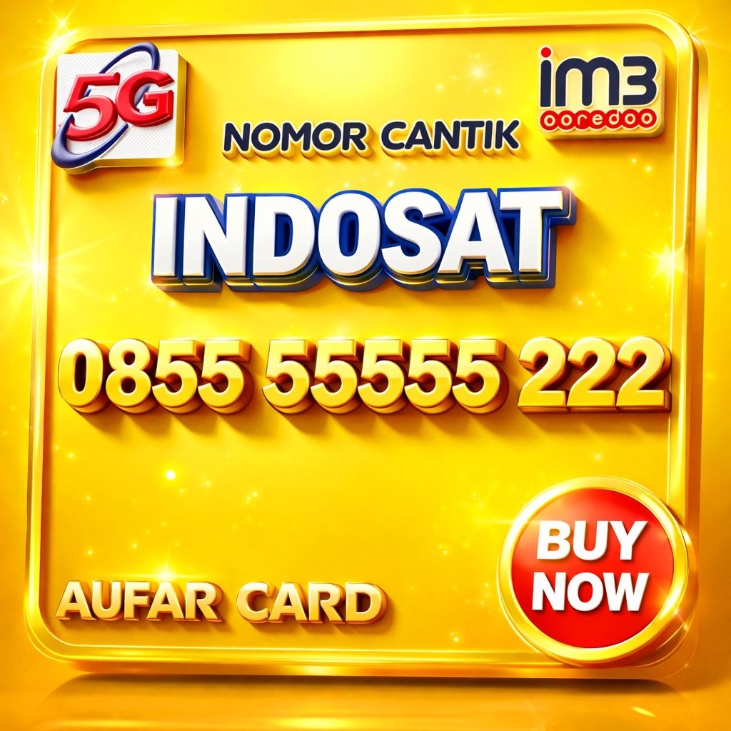 Nomor Cantik Indosat IM3 Sapta 5555555 222 555 555 222