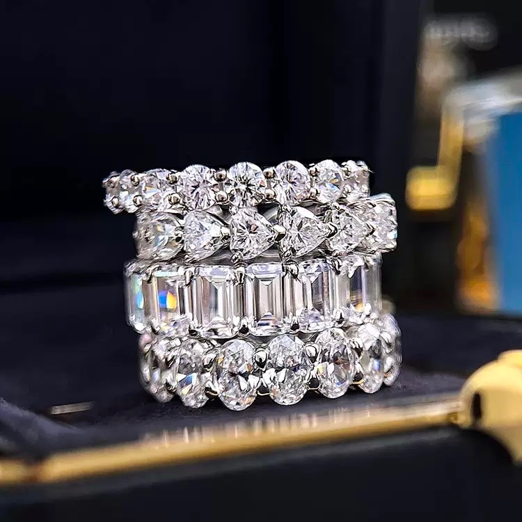 [ 5ct-10ct / Lab Carbon Diamond ]-FL-IF-VVS1-D Emas Asli 18K/24K Gold PREMIUM Perhiasan Jewelry Mewa