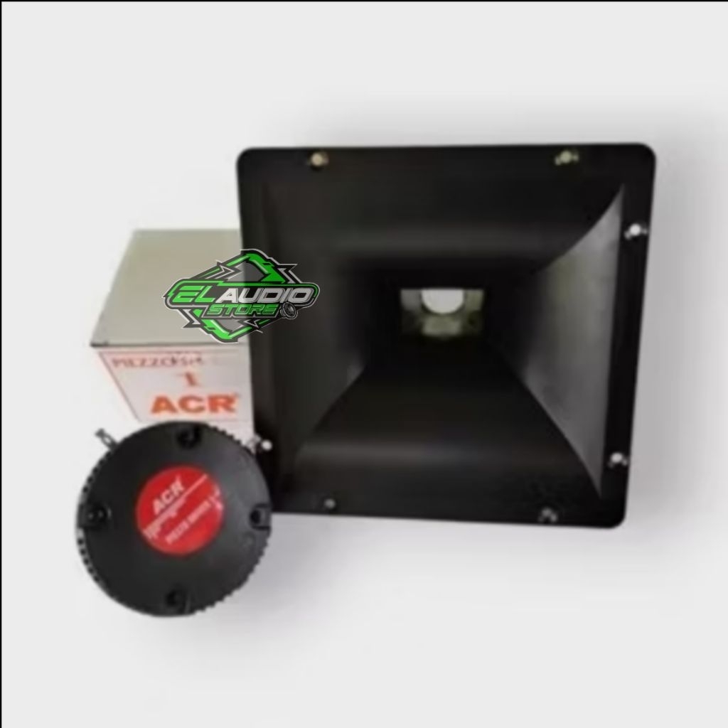 Paket Driver Twiter piezzo ACR + Corong Horn PVC 22x22cm Original