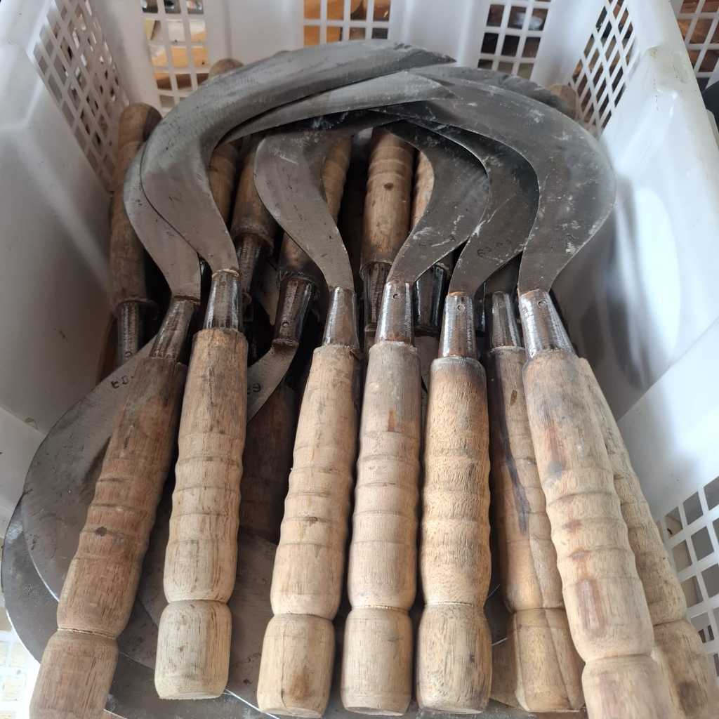 Alat Berkebun Baja Super Mencari Rumput Panjang Arit sabit pengaritan