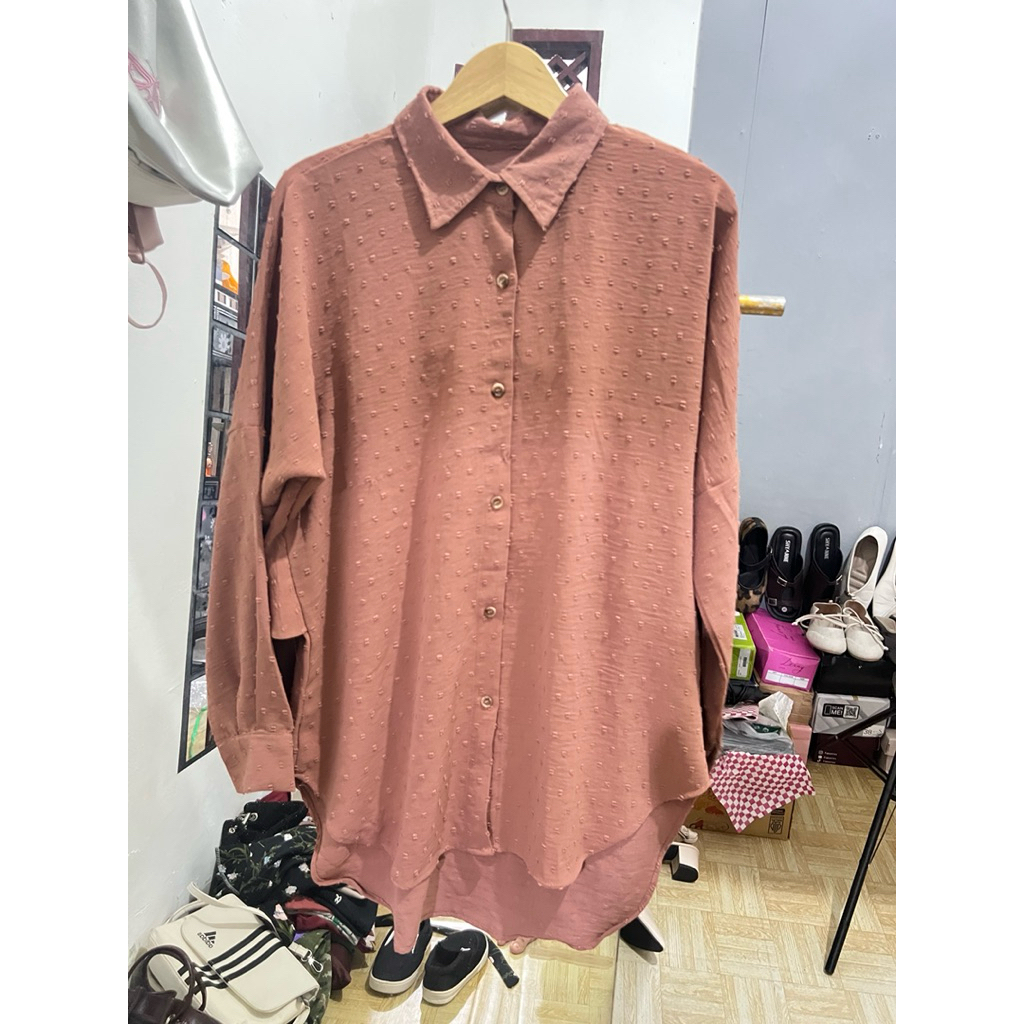 PL kemeja wanita jumbo