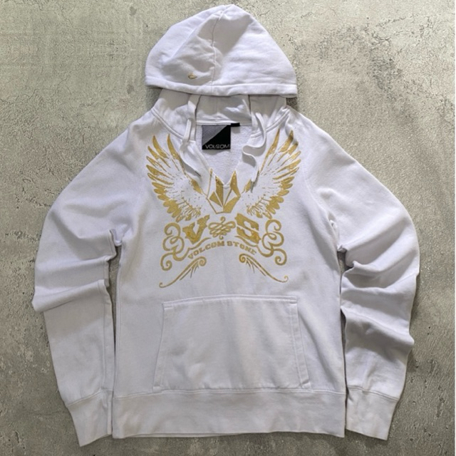 Y2K Volcom Angle Hoodie White