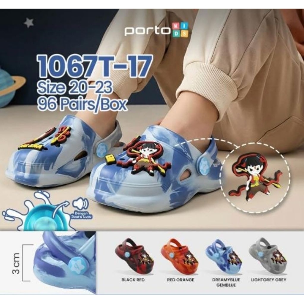Sandal Anak  Laki-Laki 0-3 Tahun Size 20-23 Sandal Selop Anak Laki-Laki Porto Bunyi Cit Cit