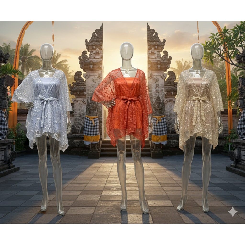 PROMO BISA COD CARDIGAN TILE TALI / ALL SIZE JUMBO / ATASAN KEBAYA BIG SIZE OUTER BROKAT KONDANGAN O