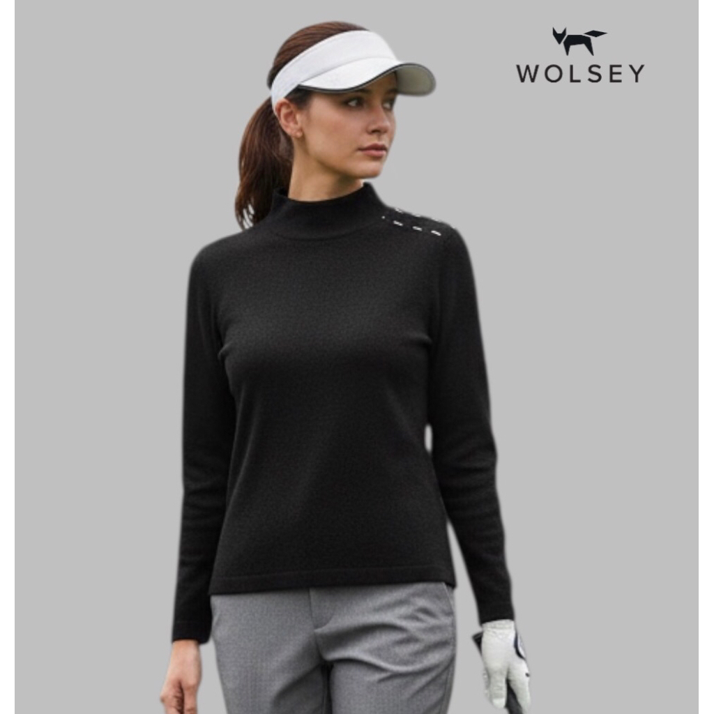 Kaos Polo Wanita WOLSEY Navy GOLF Olahraga Original Second Preloved