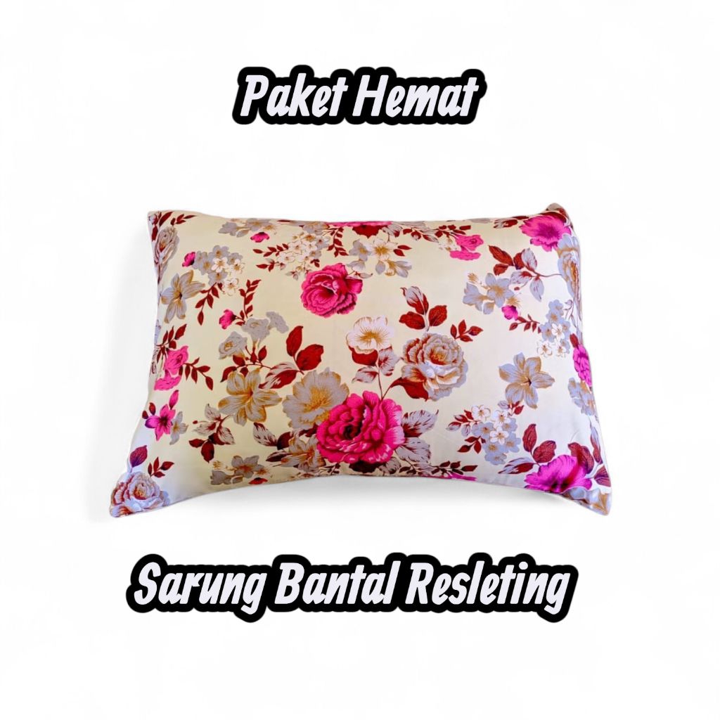(10Pcs) Sarung Bantal Resleting Motif Random Harga Grosir Kualitas Premium