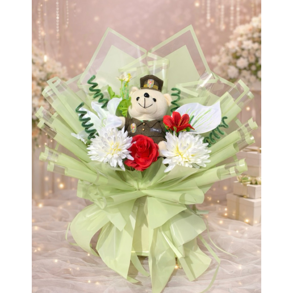 Buket Boneka Tentara Viral | Kado Wisuda, Anniversary & Ulang Tahun Buket Boneka Tentara Lucu & Gaga