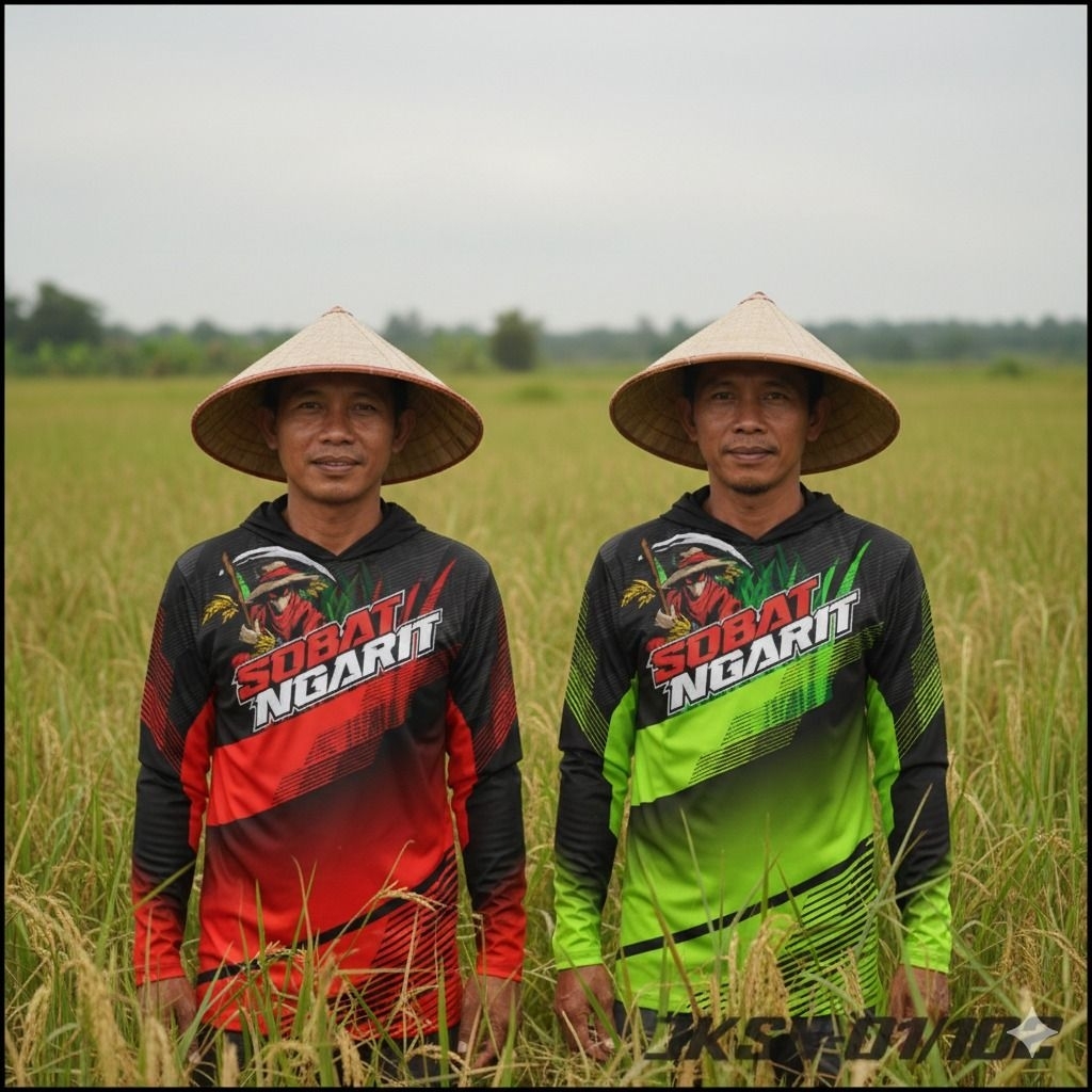 Jersey Sobat Ngarit Topi Kupluk Hoodie Lengan Panjang Full Printing Drifit Tebal Adem Nyaman