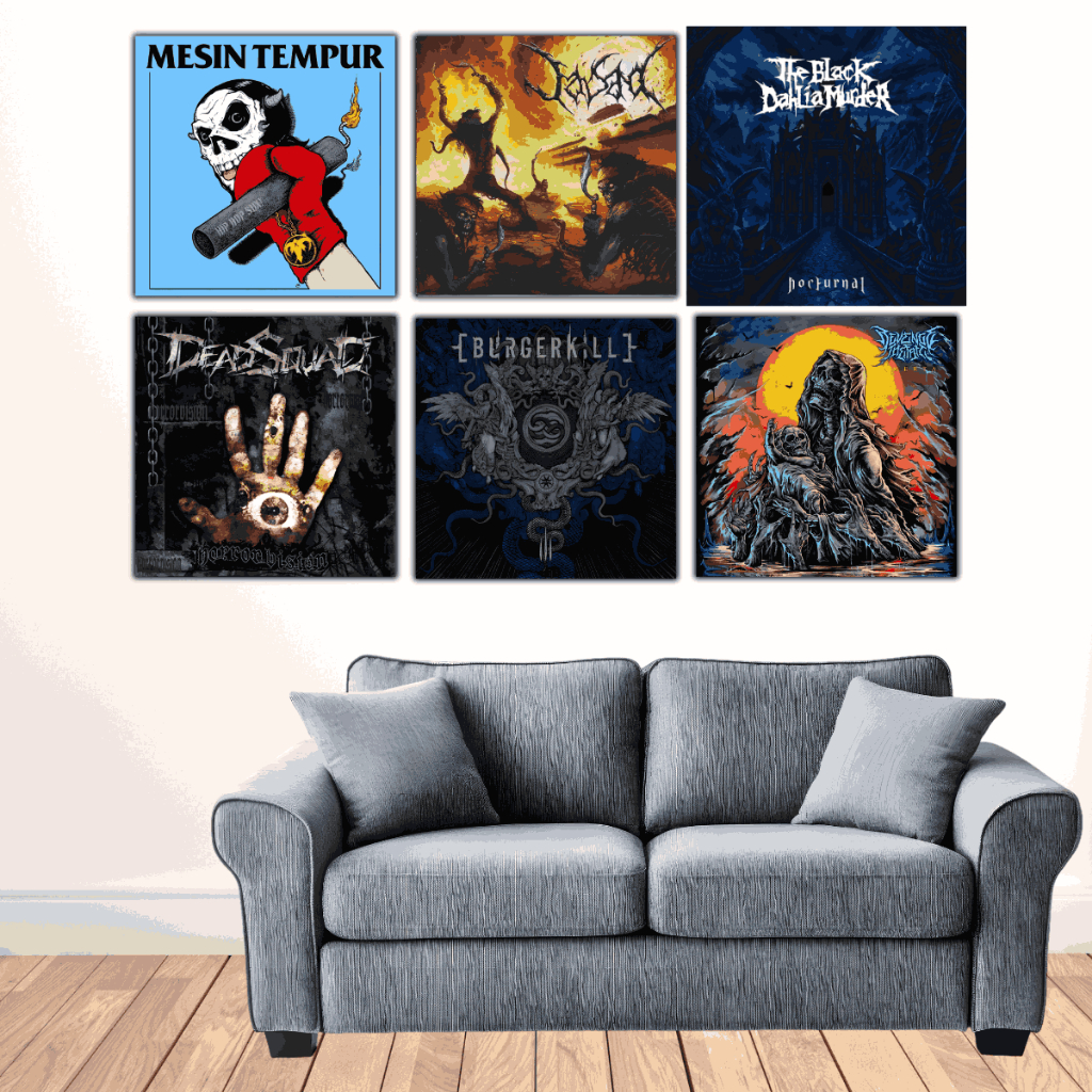 Hiasan Dinding Poster Band Metal Indonesia Dekorasi Pajangan Gantung Kamar Aesthetic Walldecor Poste