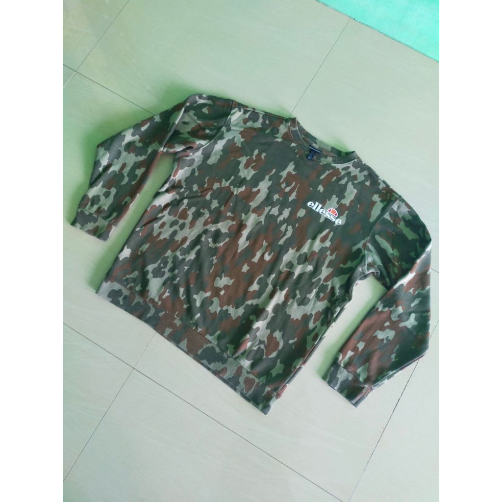 Ellesse Fierro Camo Crewneck