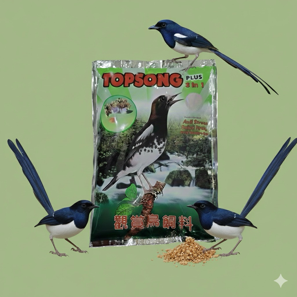 Topsong voer warna hijau