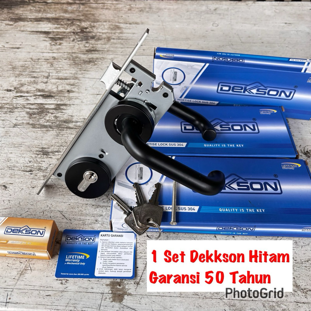 DEKKSON DEKSON Promo KUNCI DEKKSON HITAM SUS 304 KNOP KODAI Handle Pintu Pisah Sus304 Kunci Pintu Ro