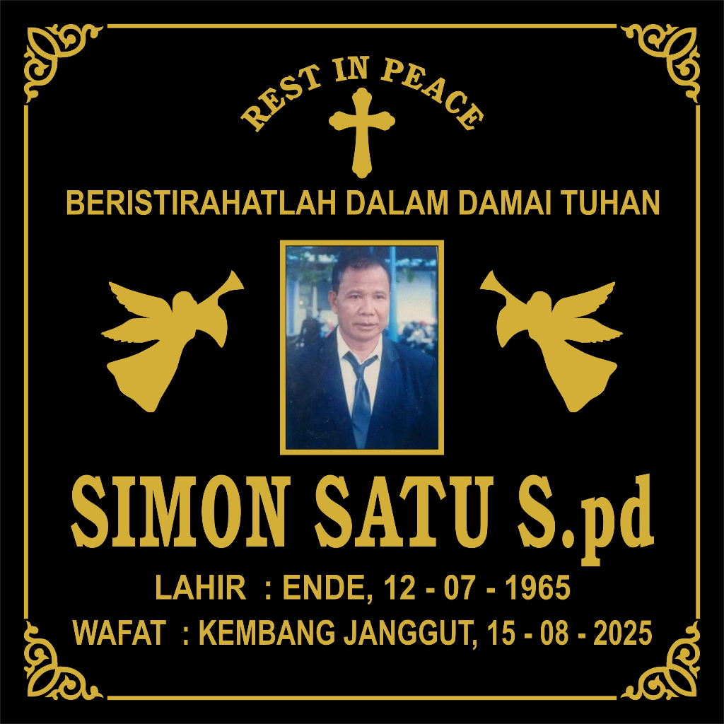 NAMA NISAN GRANIT HITAM 50X50+FOTO