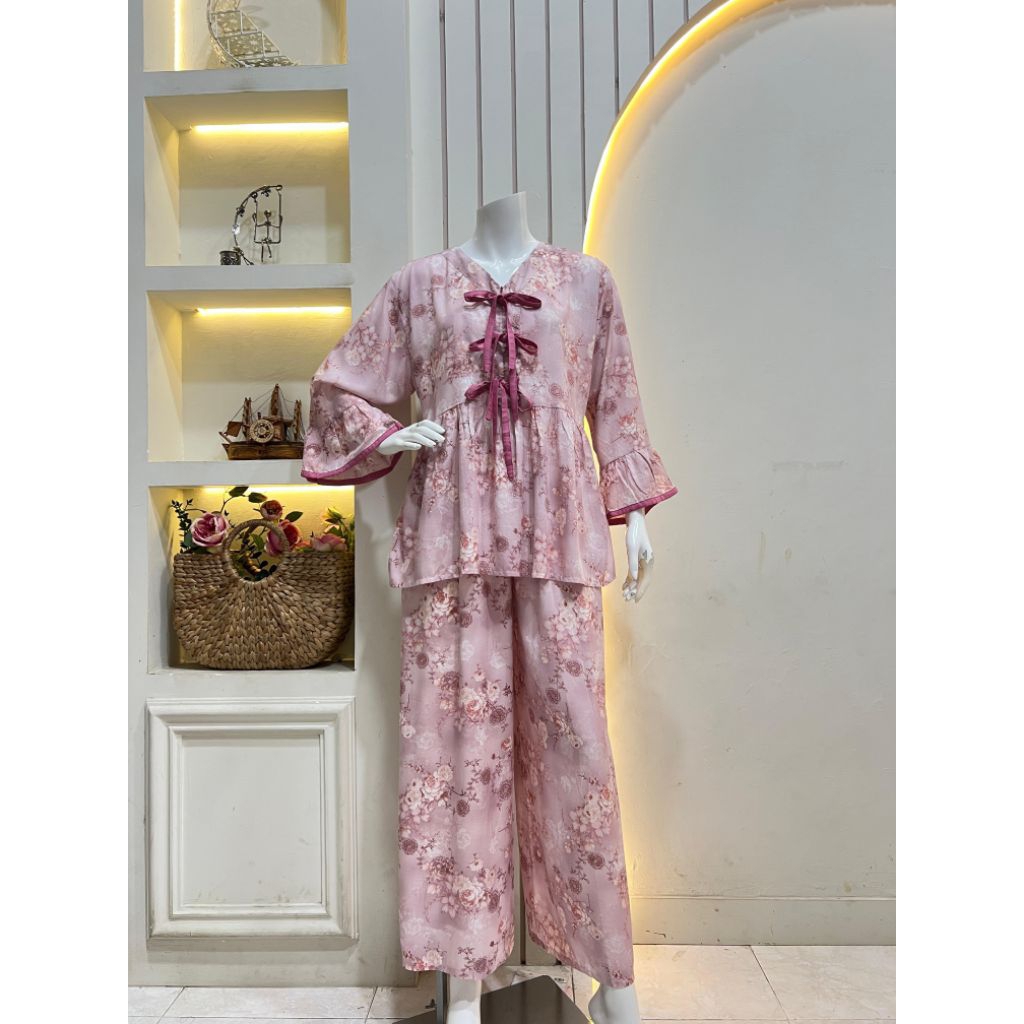 alena oneset rayon / one set Rayon wanita / setelan wanita Rayon jumbo / stelan wanita Rayon premium