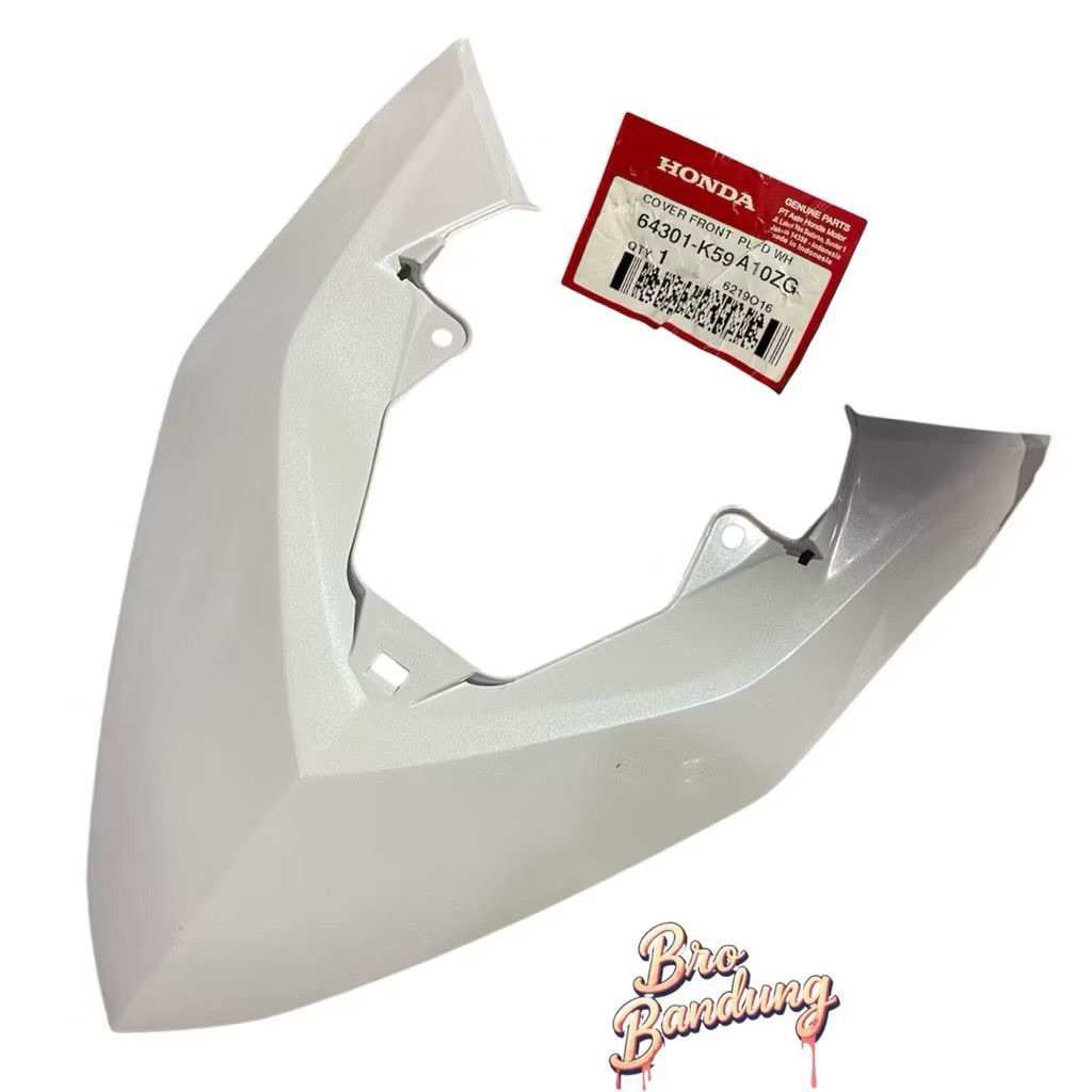 64301-K59-A10ZG Cover Front Panel Tameng Lampu Depan Vario 125 150 LED 2015 - 2017 Putih Mutiara 643