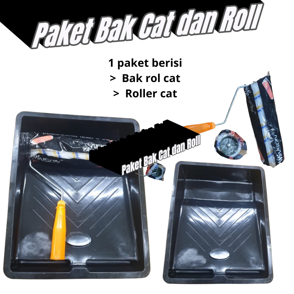 Paket Bak Cat dan Roller Tembok – Alat Cat Rumah Praktis & Rapi