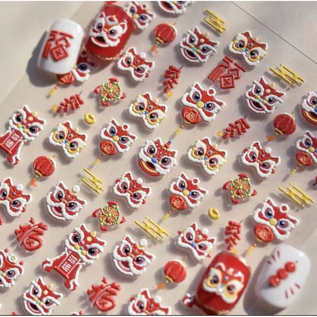 STICKER KUKU BARONGSAI IMLEK Tahun Baru Stiker Kuku