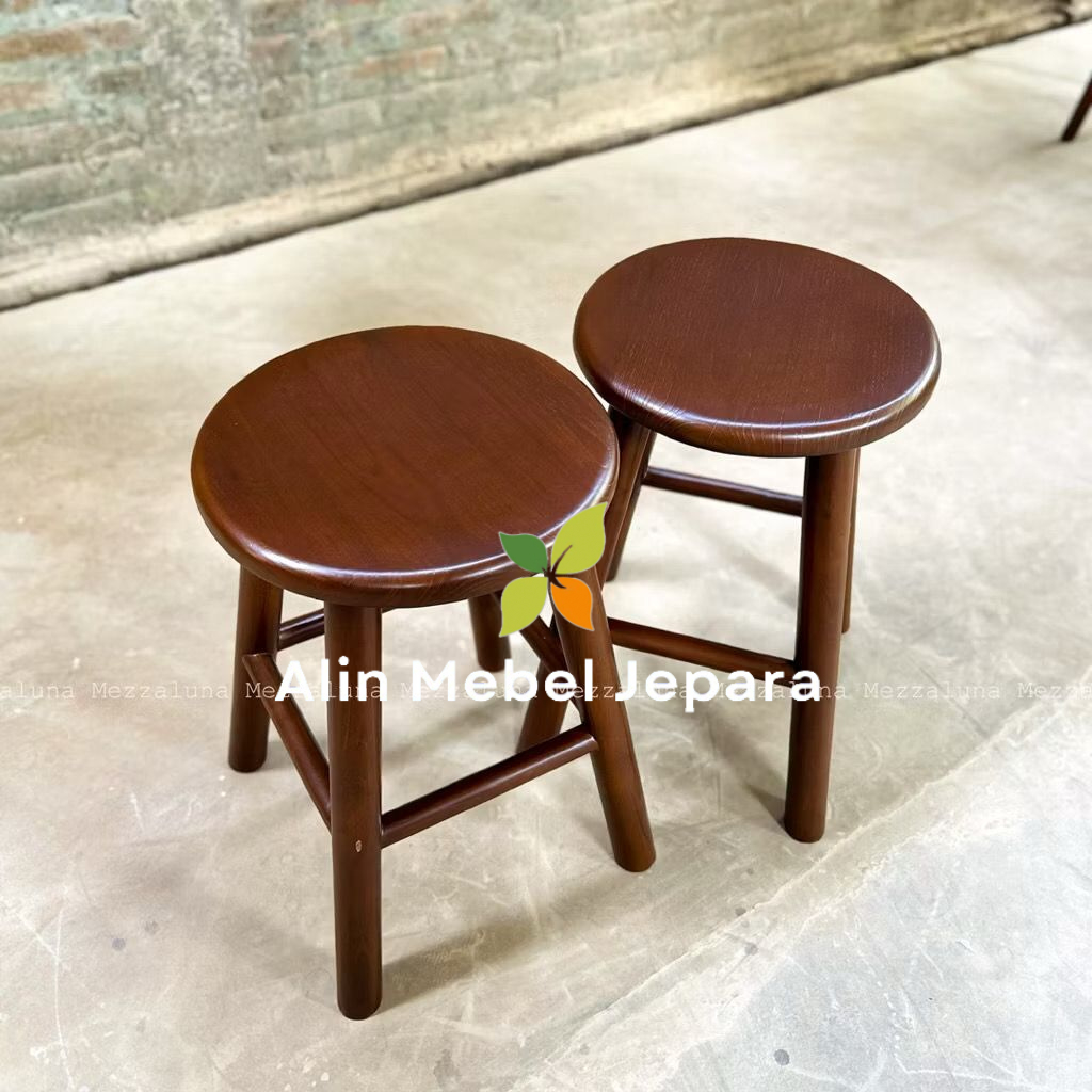 Stool Minimalis Stool Kayu Jati Stool Jati Murah