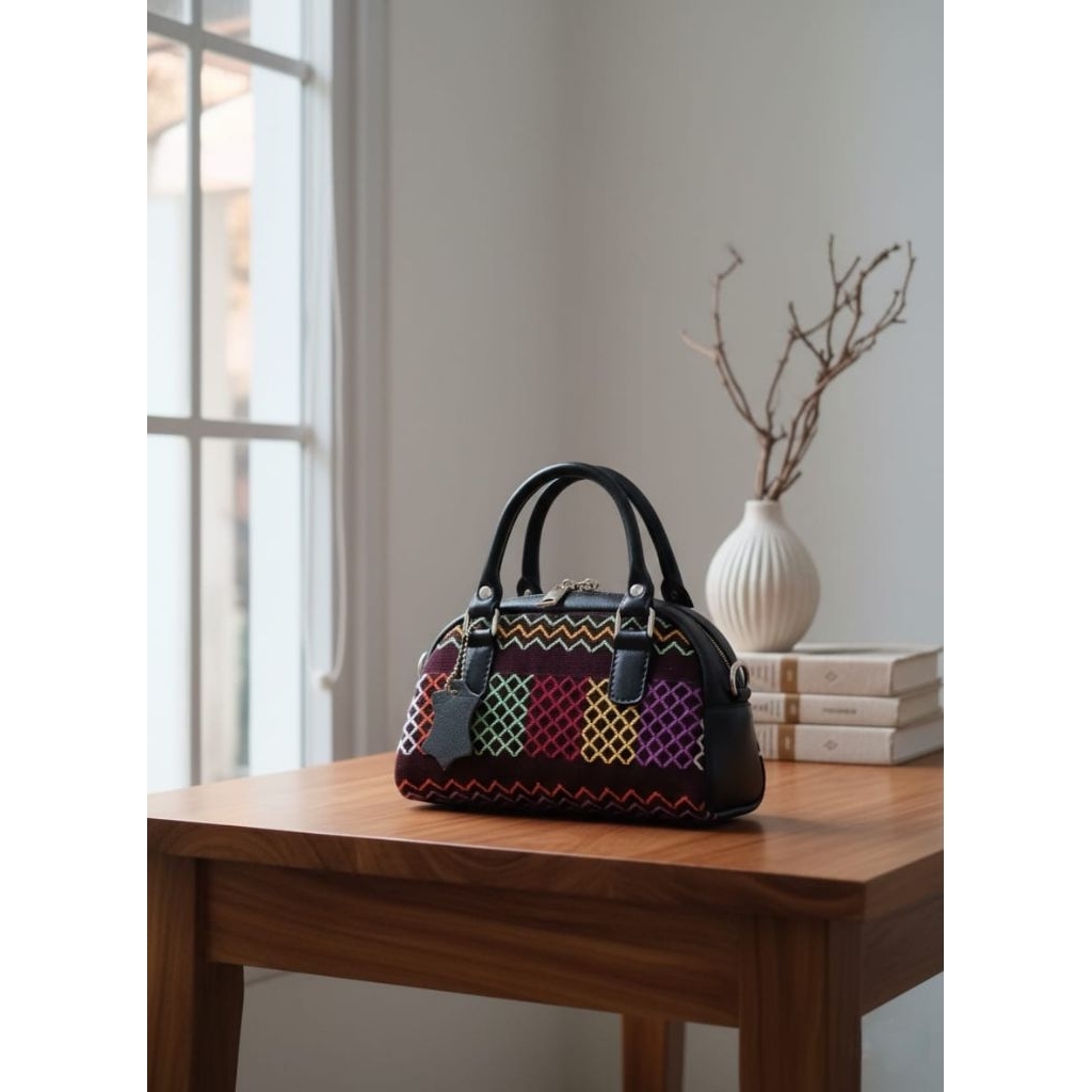 Tas handbag tenun ikat tradisional