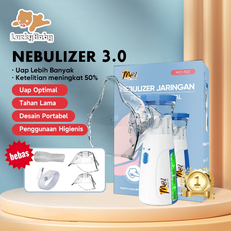 Ucapkan selamat tinggal pada sesak napas Semprotan halus Menyerap dengan cepat Nebulizer Portabel / 