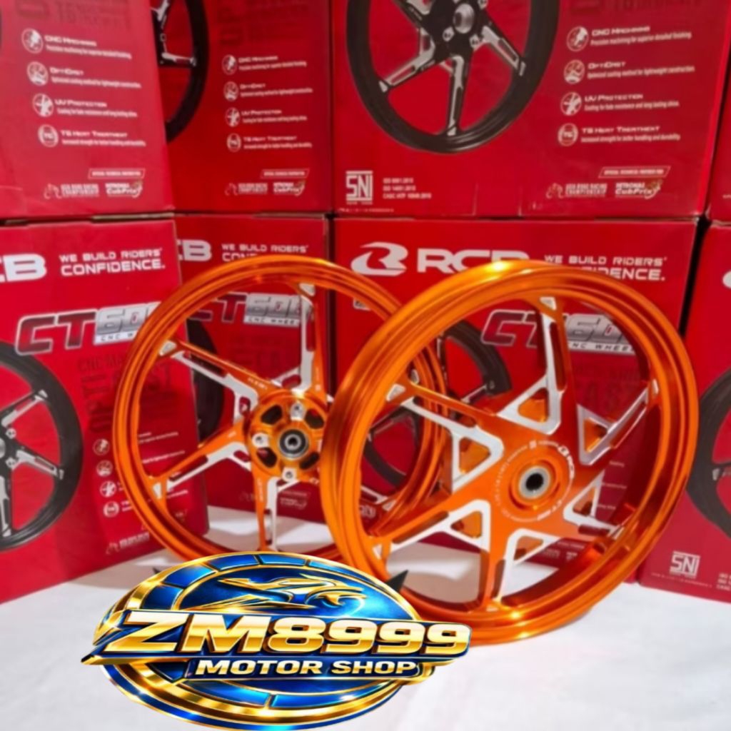 VELG RCB CT600 UKURAN 160/185 RING 14 MOTOR YAMAHA MIO SPORTY,J,SMILE,DLL ORIGINAL RCB
