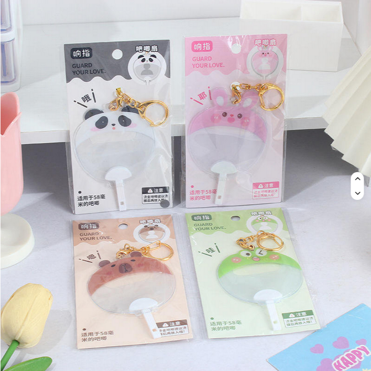 [READY | D 58mm] Mini Image Picket Covers Cartoon Pattern Transparent for Kpop Themed Parties Concer