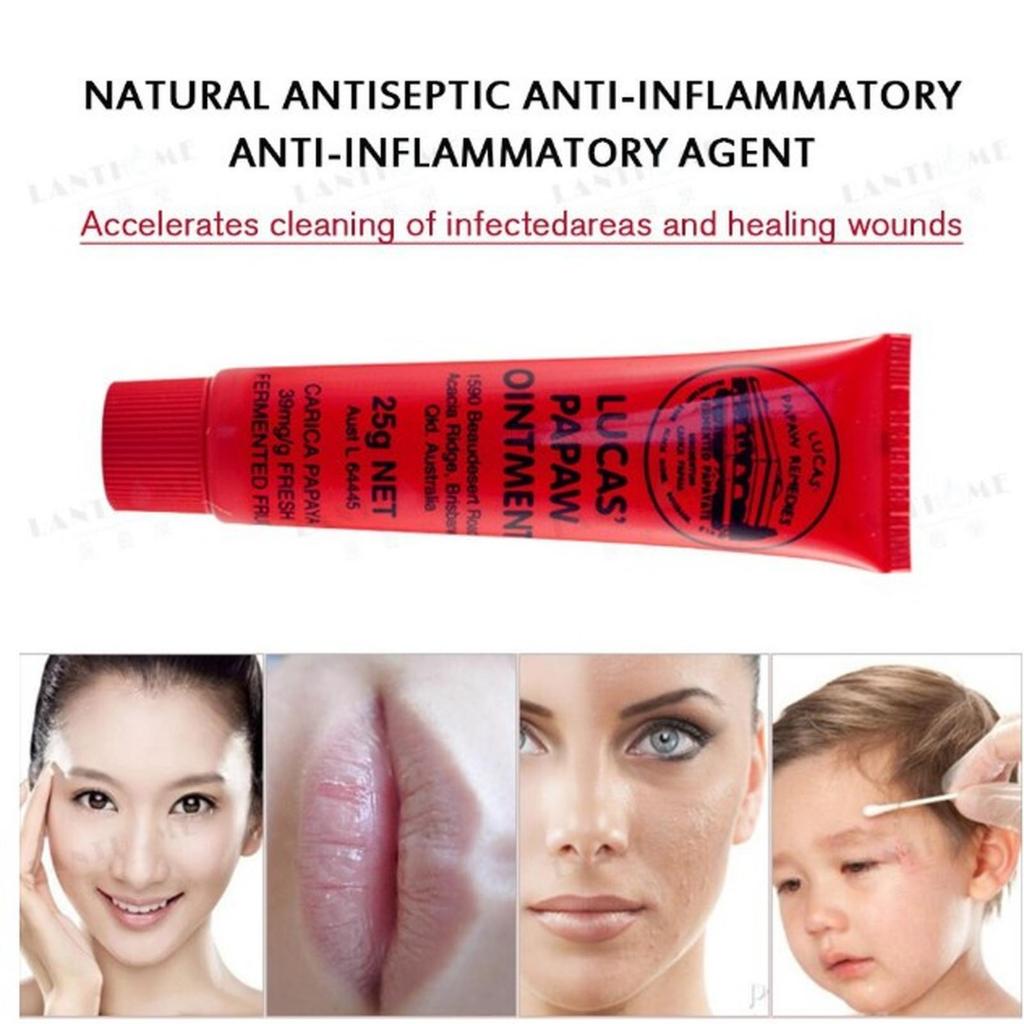 LUCAS PAPAW Salep Melembabkan Bibir Bekas Luka 25gr Pepaya FDA Australia