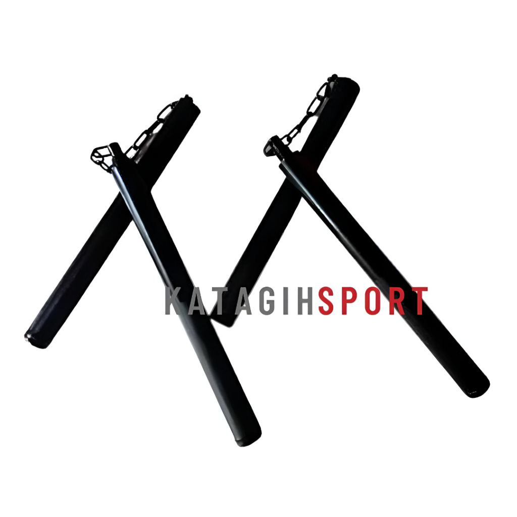 Double Stick Bushido Stell XL Black / Nunchaku Double Stick Besi Bushido Black