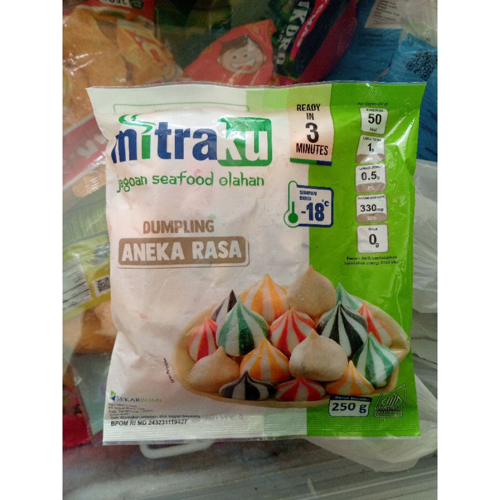 Mitraku Dumpling Mix Aneka Rasa 250gr