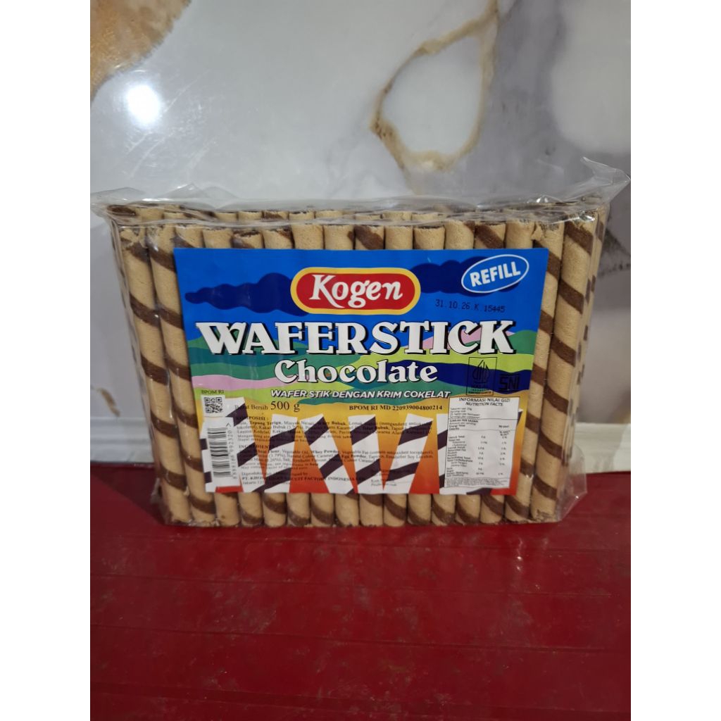 Kogen wafer stick coklat 500gram
