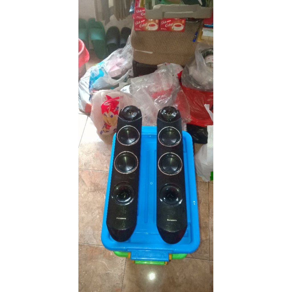 speaker panasonic 3inch 3way  speaker aktif laptop dan PC komputer dan hp dan bisa di sambung ke tv