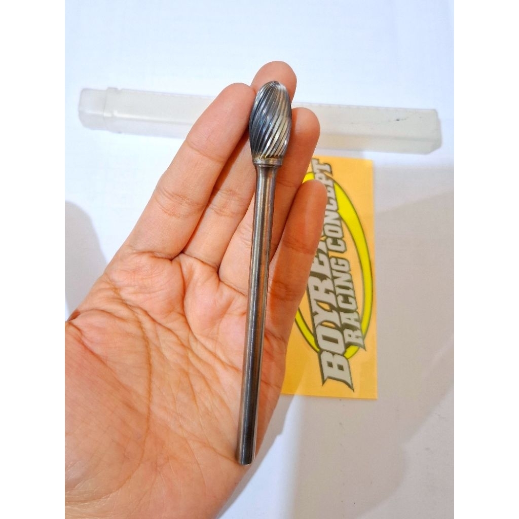 MATA BOR TUNER BORCUN METAL PORTING AS 6MM KEPALA BESAR KODE SE-5 -BOYRENK