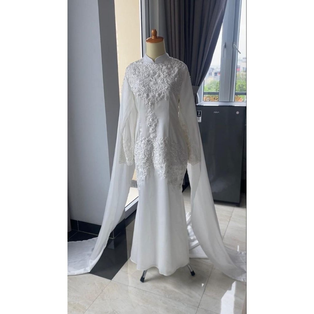 gaun pengantin Malaysia Melayu gaun akad gaun walimah wedding dress