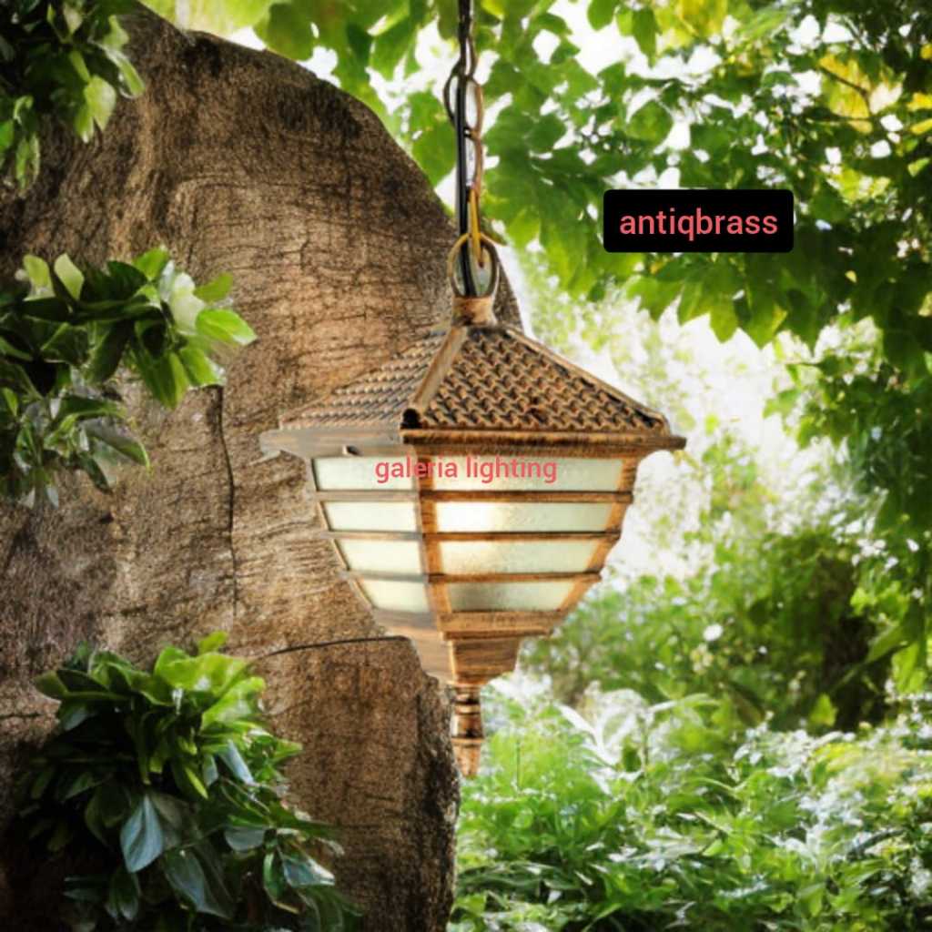 Lampu gantung eropa klasik modern outdoor dekorasi teras/cafe/balkon tipe 81202