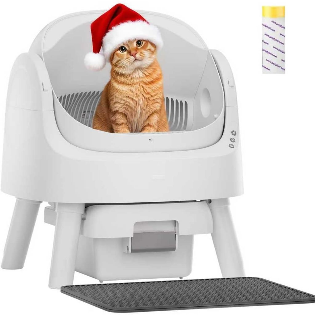 PetPivot Self Cleaning Litter Box, Open Top Automatic Litter Box for Multiple Cats.